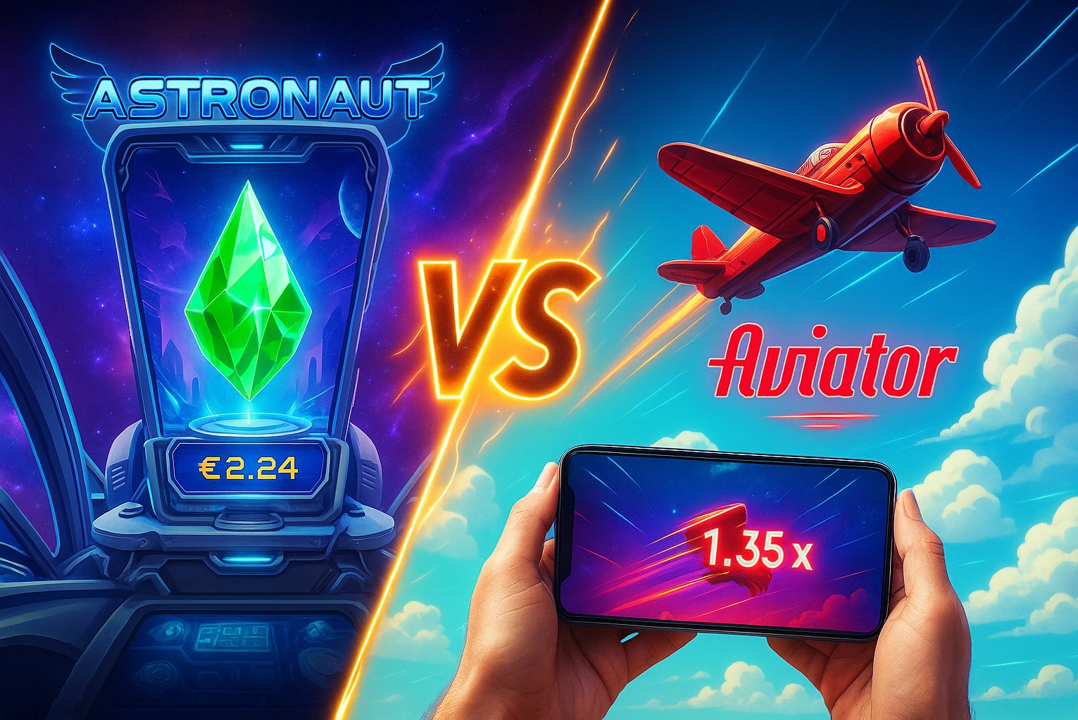 Astronaut vs. Aviator – Comparison of Top Crash Games