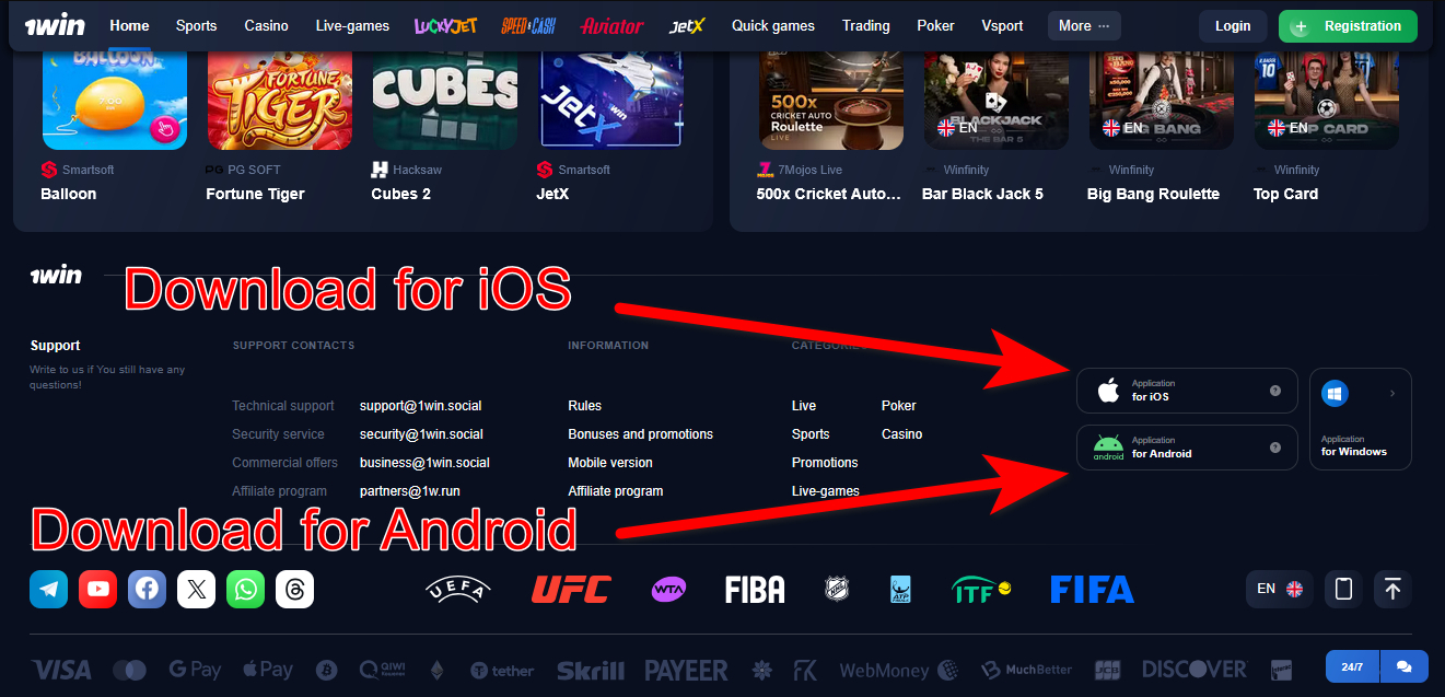 Download Astronaut Game at 1win Casino